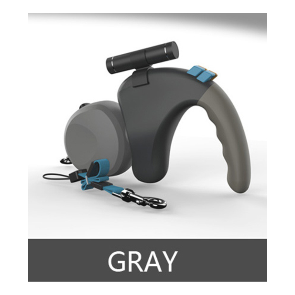 DuoLight™ | Dubbele Automatische Hondenriem met LED-licht