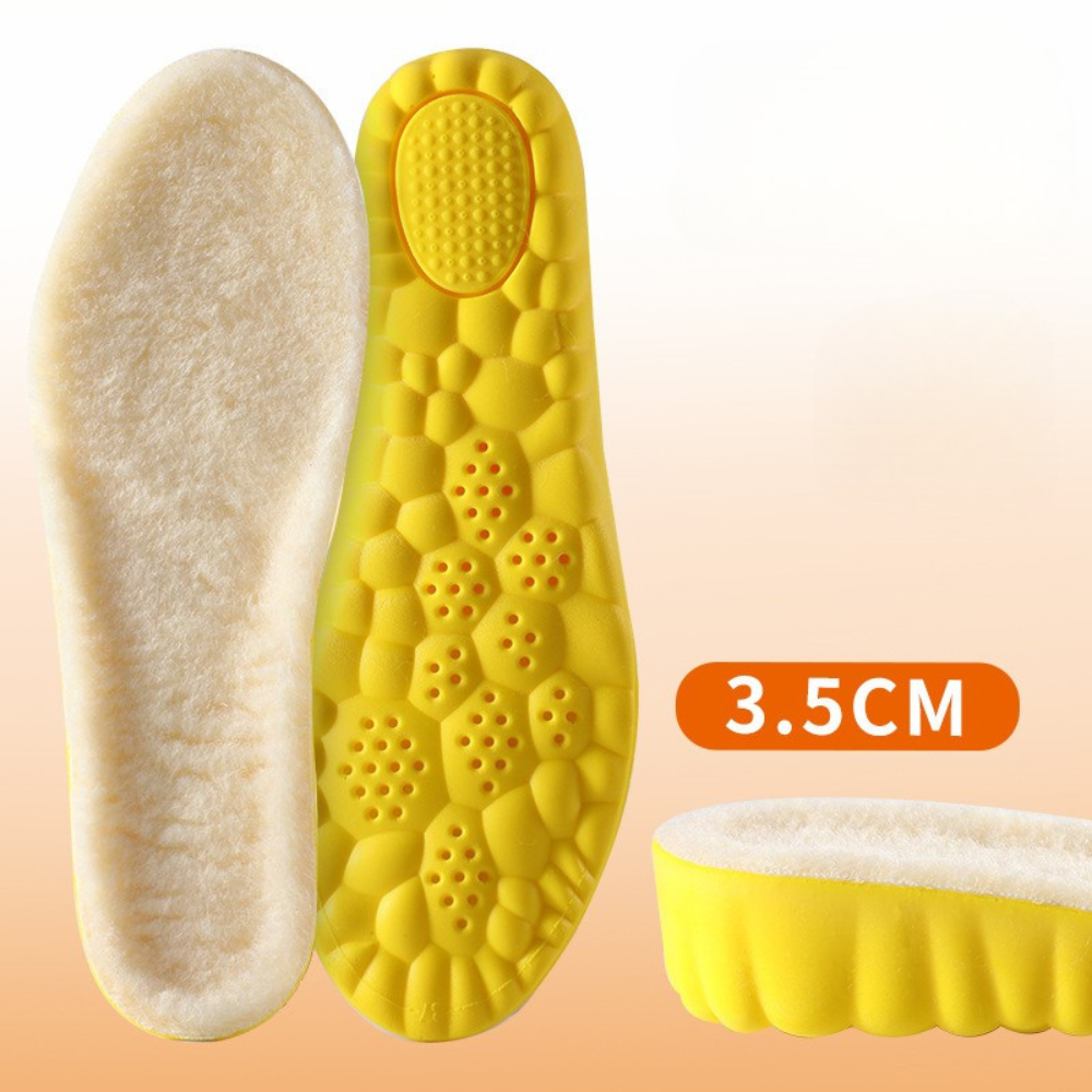 Wooly™ | Warme Verhogende Wollen Inlegzolen