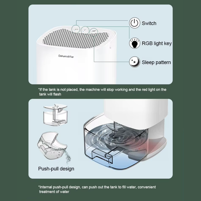 Dehumidifier™ | Slimme luchtontvochtiger met LED-verlichting