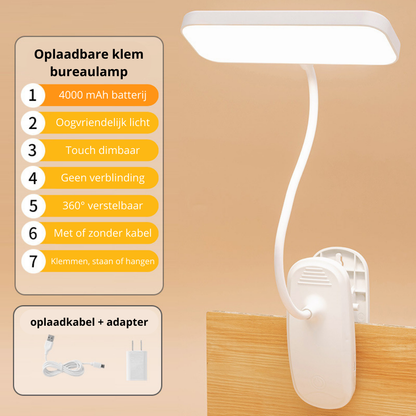 Beam™ | Oplaadbare klem bureaulamp