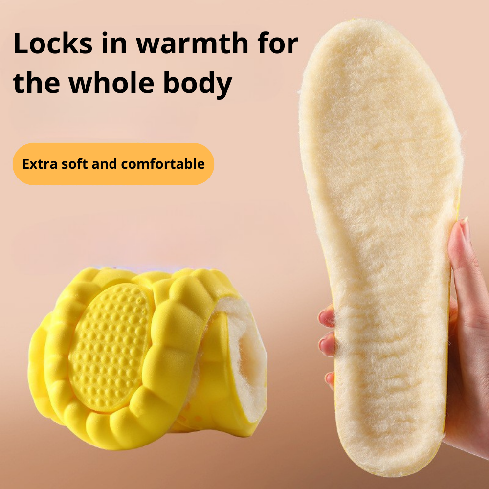 Wooly™ | Warme Verhogende Wollen Inlegzolen