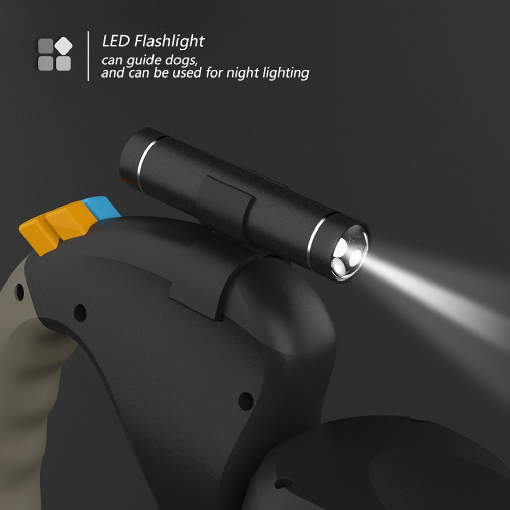 DuoLight™ | Dubbele Automatische Hondenriem met LED-licht