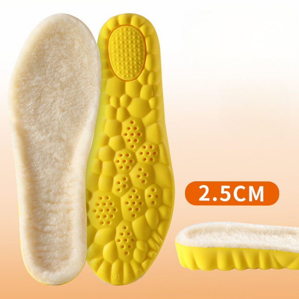 Wooly™ | Warme Verhogende Wollen Inlegzolen
