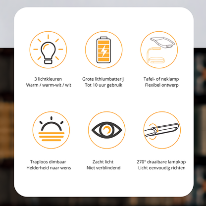 Lumo™ | oplaadbare LED-nek-lamp