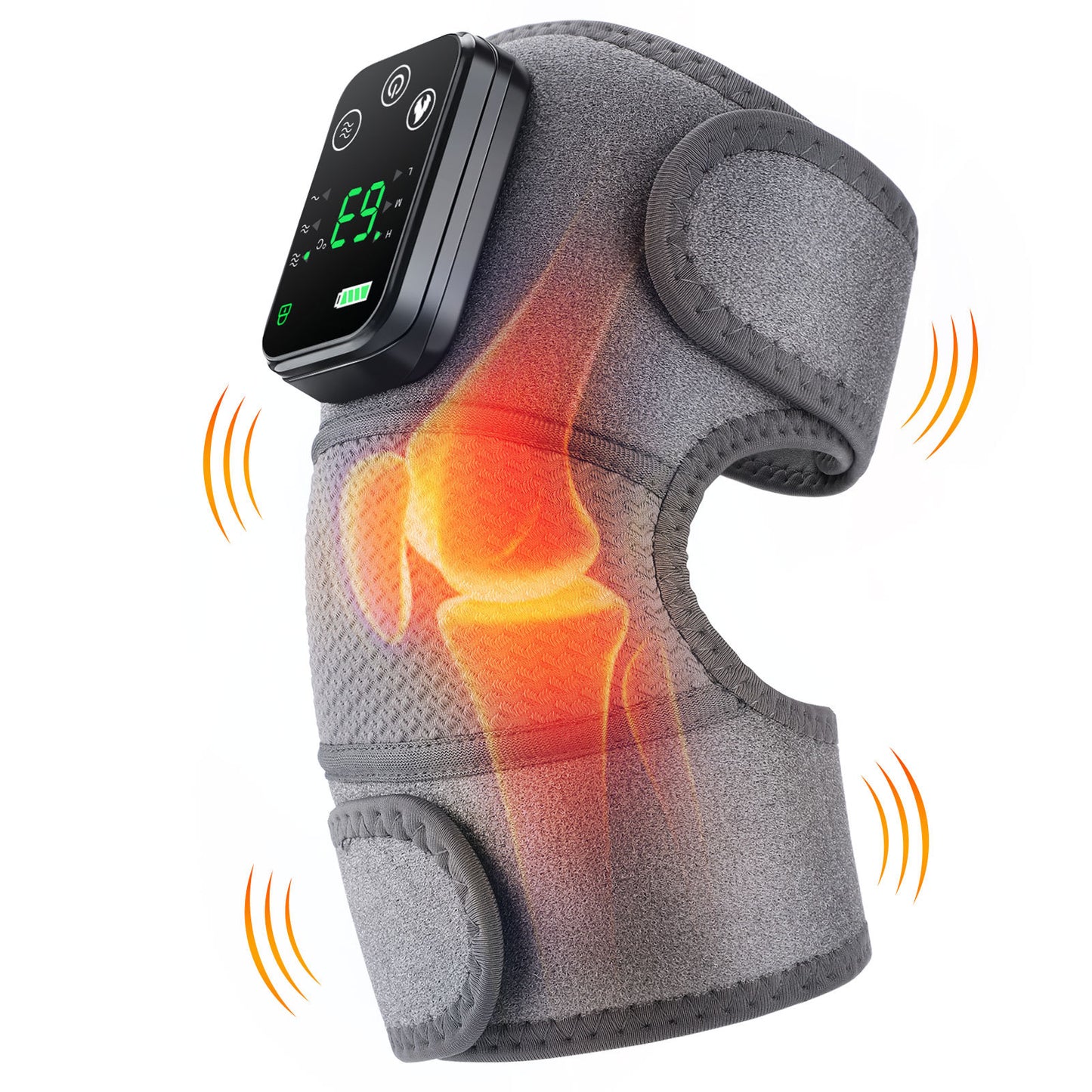 ThermoFlex™ | Draadloze Verwarmende Kniebrace met Massage