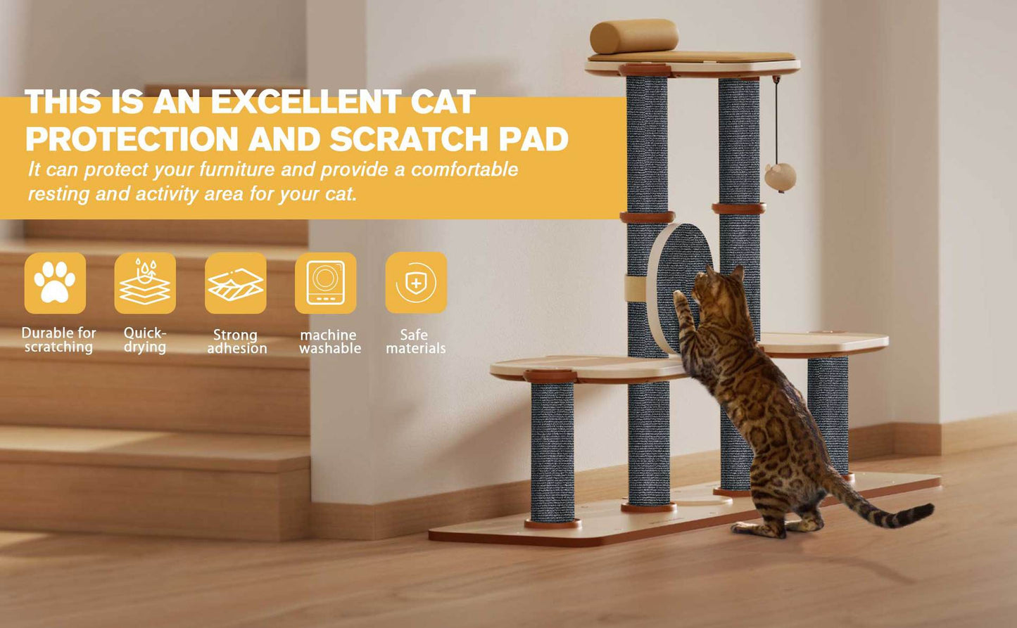 ScratchGuard™ | Zelfklevende Krasmat voor Katten